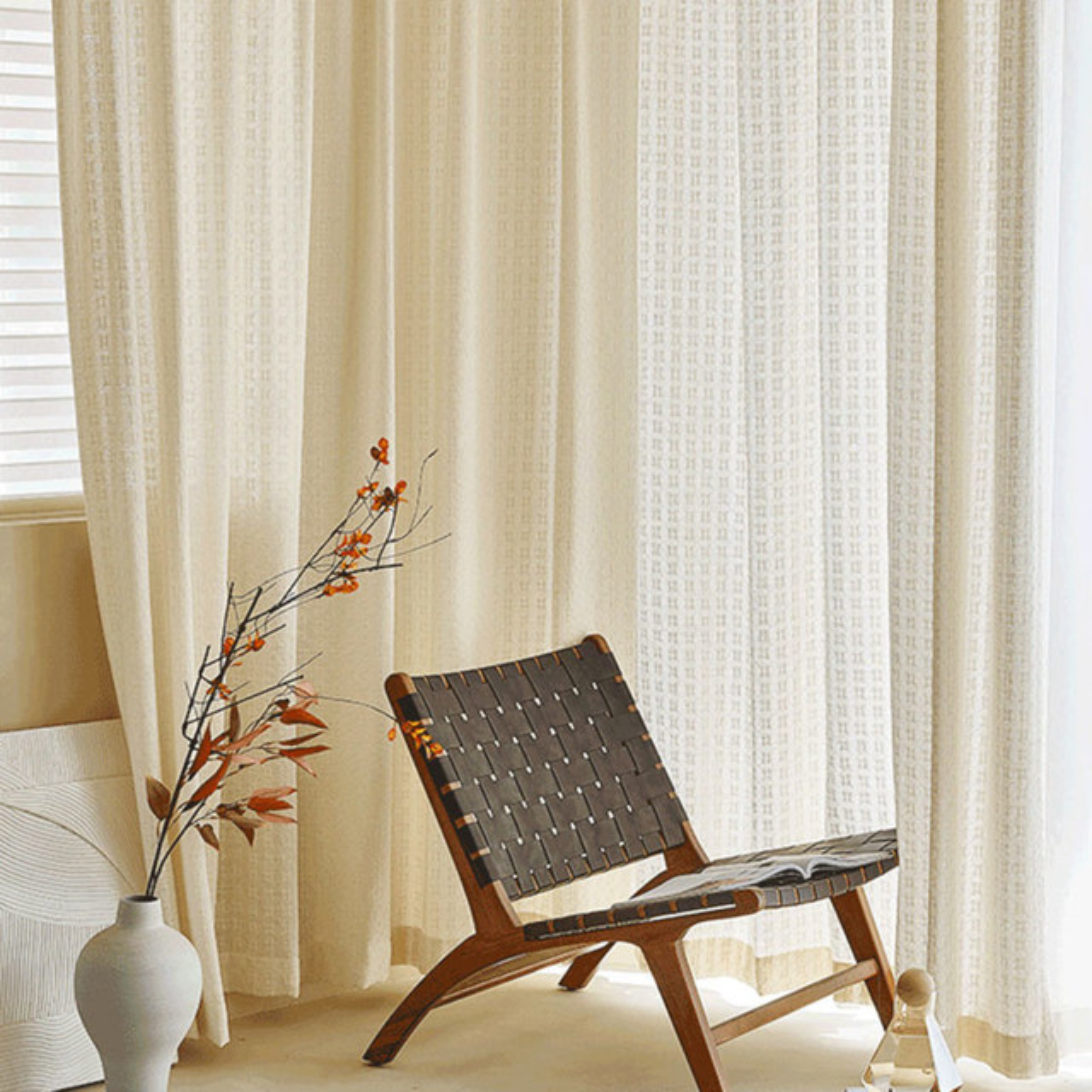 Cotton Blend Curtain